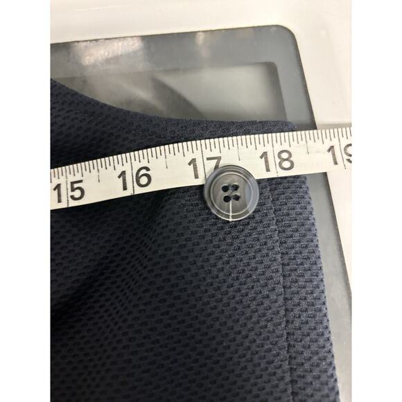 Navy Blue Worth Tank Dress With Button Detail Old Money Country Club Size 10 - Picture 5 of 5